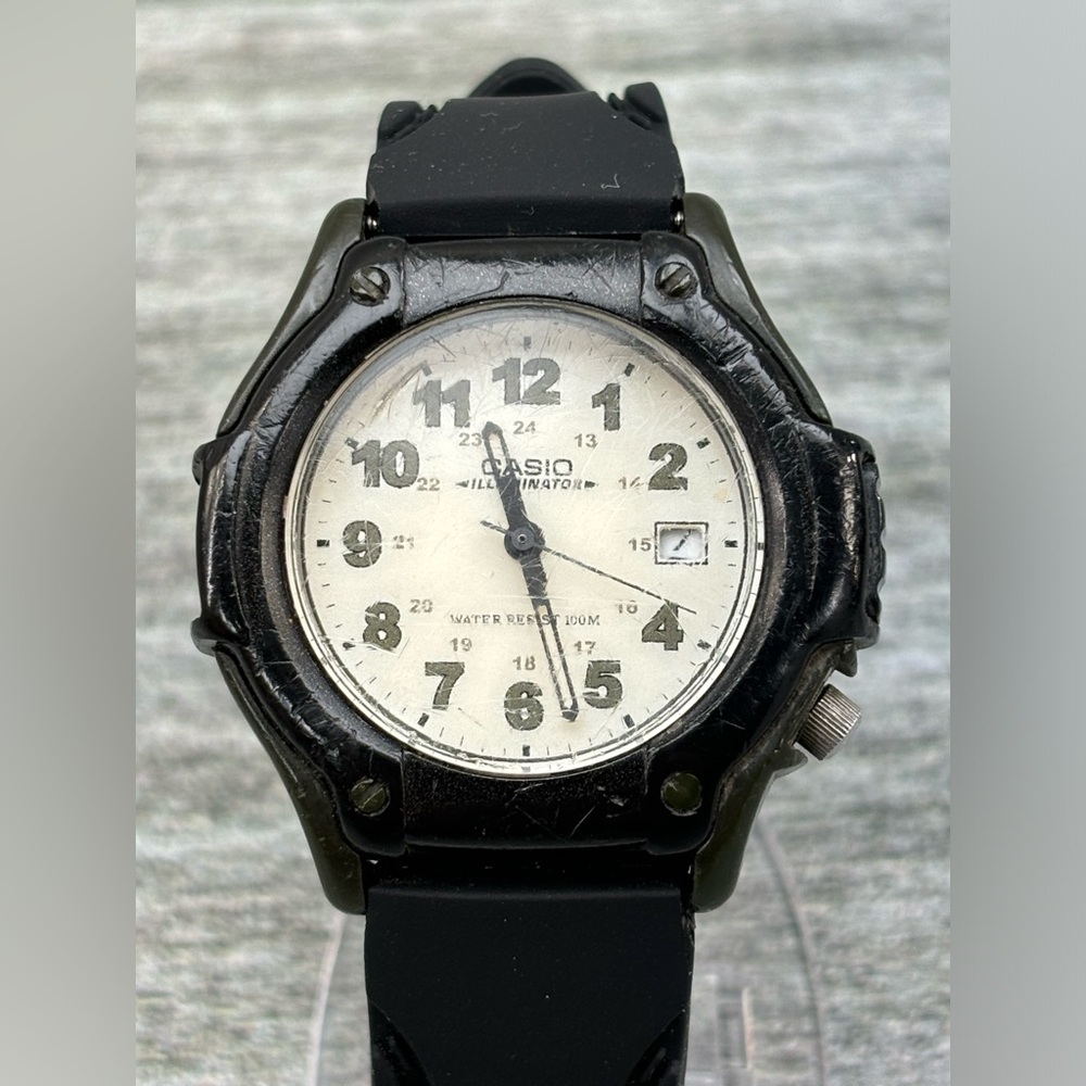VTG Casio Illuminator Wristwatch FT-500 2312 Water Resistant 100M 10Bar Works - Picture 5 of 16